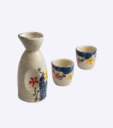 Japanese cups and bottle